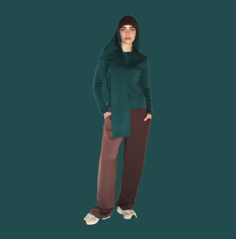 ARTOS BROWN PANTS CREPE SATIN WOMAN WOMEN FIT