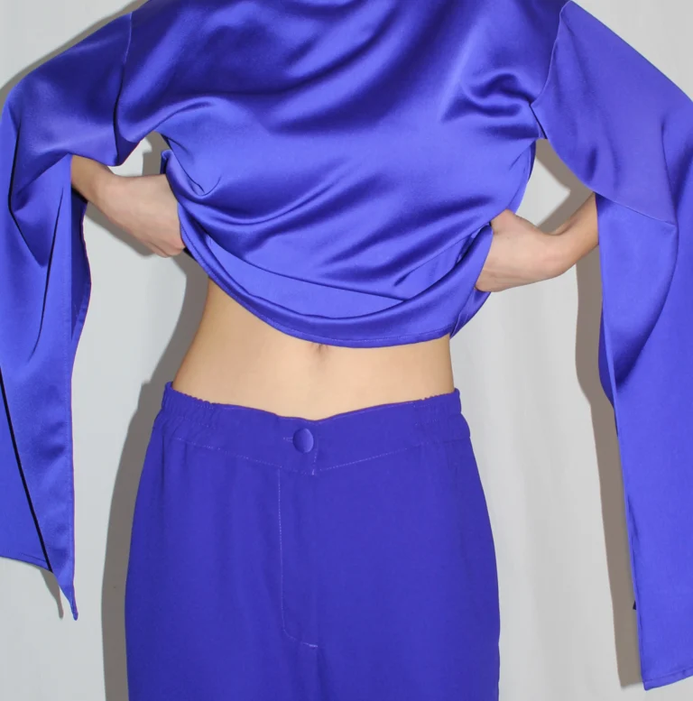 ARTOS PURPLE BLUE PANTS WOMAN WOMEN FIT